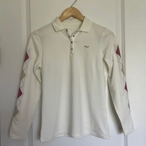 Rohnisch Golf Women’s Long Sleeve Pullover Shirt Cream S